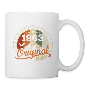 Mai 1963 Vintage Nées En Mai 1963 Anniversaire - Mug blanc - blanc - Droite