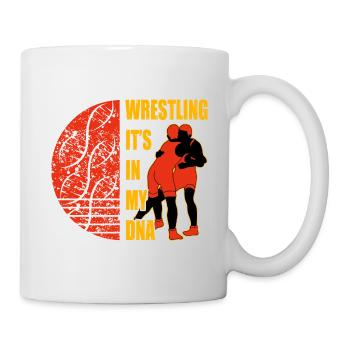 La lutte, c’est dans mon ADN - Mug blanc - blanc - Droite