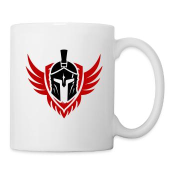 Spartaner Helm Symbol - Tasse - Weiß - Rechts