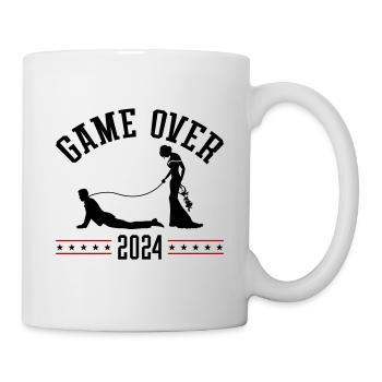 Game Over 2024 Hochzeit - Tasse - Weiß - Rechts