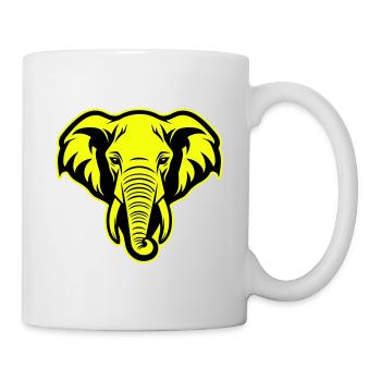 Elephant Head Portrait Icon - Mug - white - Right