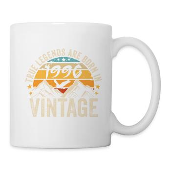 Jahrgang 1996 Jahrgang 1996 Geburtstagsgeschenk - Tasse - Weiß - Rechts