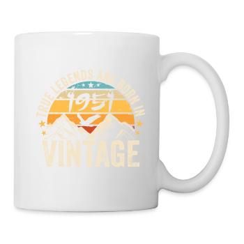 Vintage 1951 Vintage 1951 Birthday Gift - Mug - white - Right