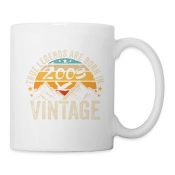 Jahrgang 2003. Jahrgang 2003. Geburtstagsgeschenk - Tasse - Weiß - Rechts