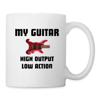 My guitar – high output, low action - Mug - white - Right