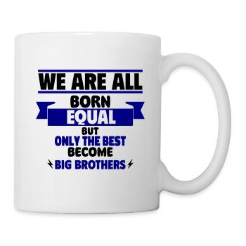 Seuls les meilleurs deviennent des grands frères - Mug blanc - blanc - Droite