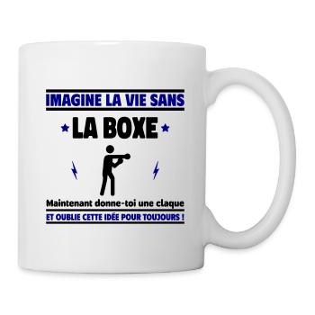 Imagine la vie sans boxe : inconcevable ! - Mug blanc - blanc - Droite