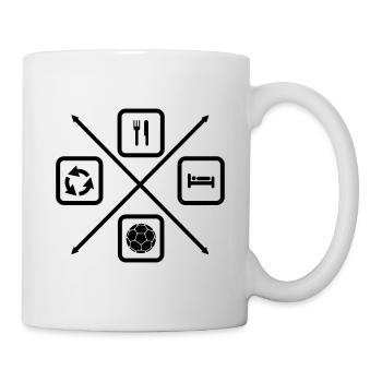 The life cycle of a handball player, Handball - Mug - white - Right