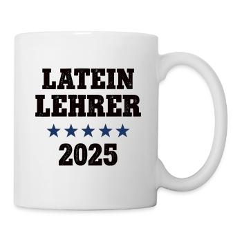 Latein Lehrer Schule Bester Lateinlehrer 2025 - Tasse - Weiß - Rechts