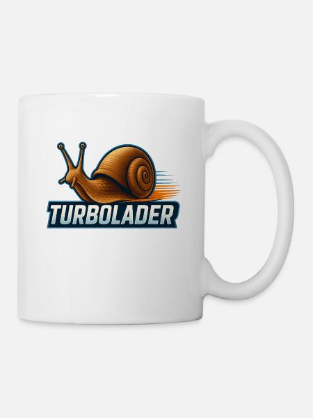 schnecke turbolader - Tasse - Weiß