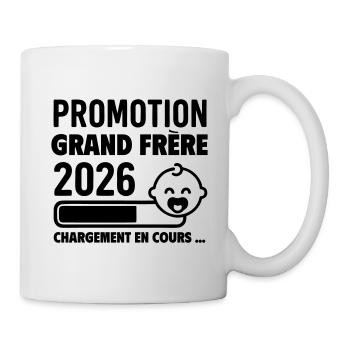 Annonce grossesse Grand frère 2026 - Mug blanc - blanc - Droite