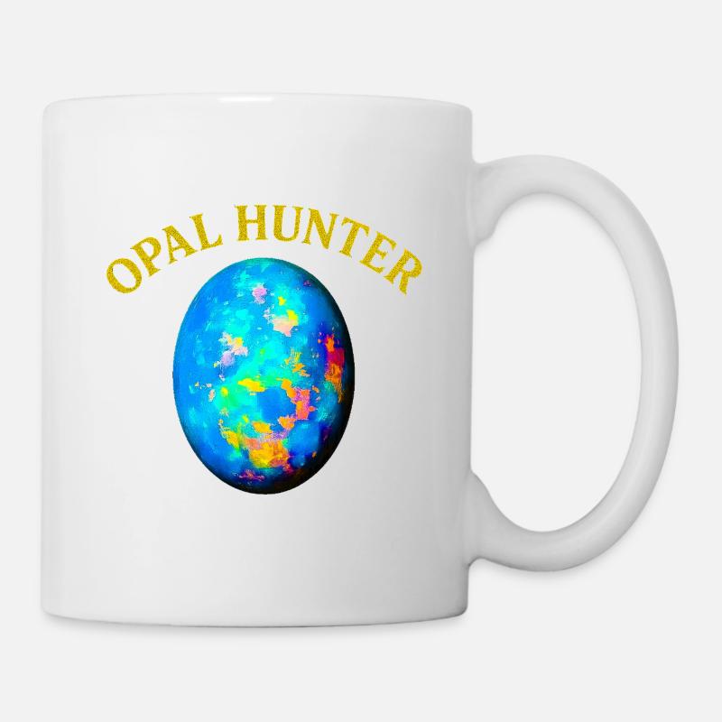 Opal Hunter: Bunter Eierdruck - Tasse - Weiß