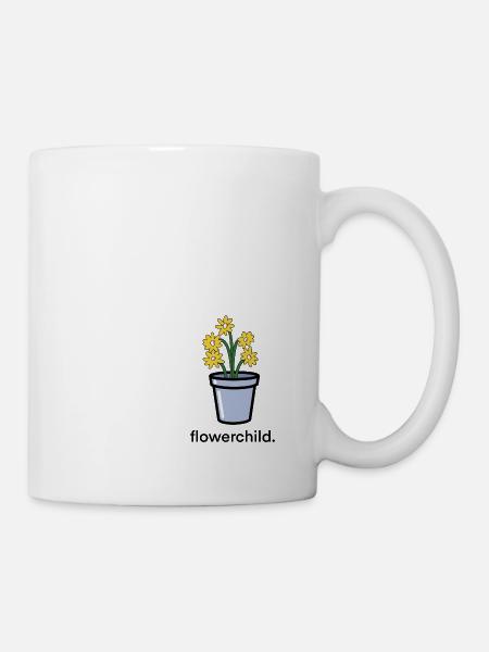Flowerchild - Tasse - Weiß