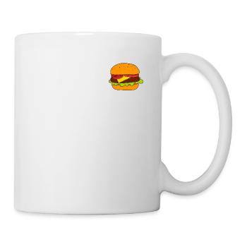 Burger - Tasse - Weiß - Rechts