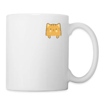 Katze Orange Pocket Tasche Geschenk - Tasse - Weiß - Rechts