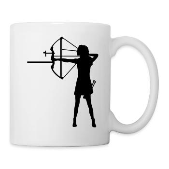 composé de dame unique - Mug blanc - blanc - Droite