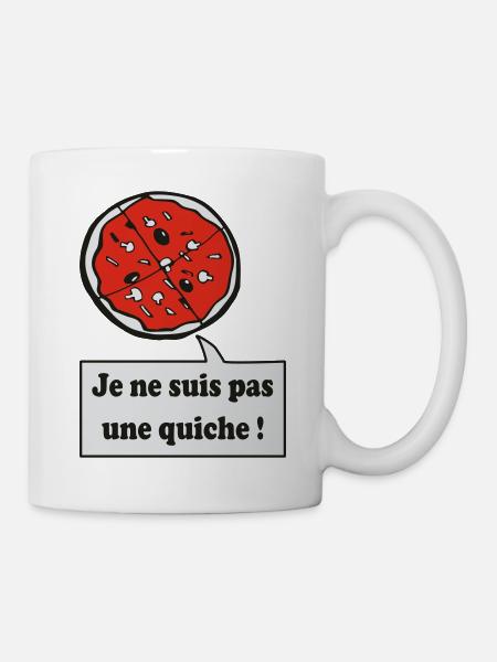 pizza - Tasse - Weiß