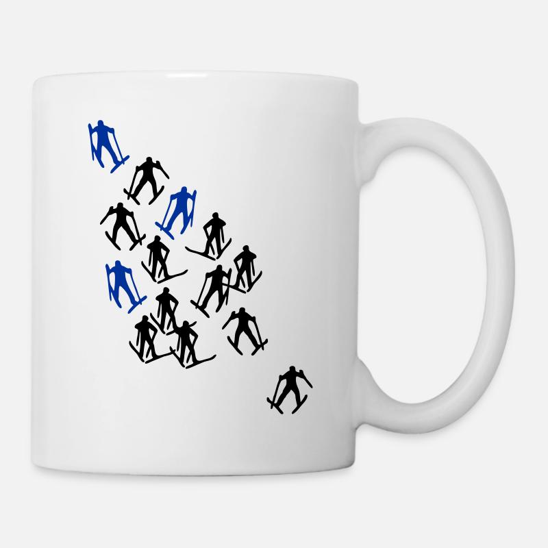 ski runner - Mug - white
