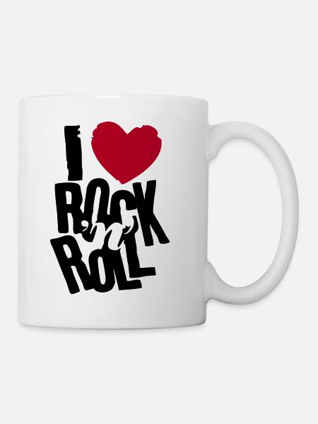 i love rock n roll - Mug blanc - blanc