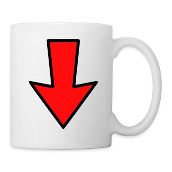pfeil - Tasse - Weiß - Rechts