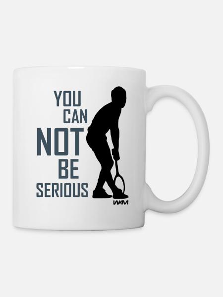 Tennis mcenroe hommage - Mug blanc - blanc