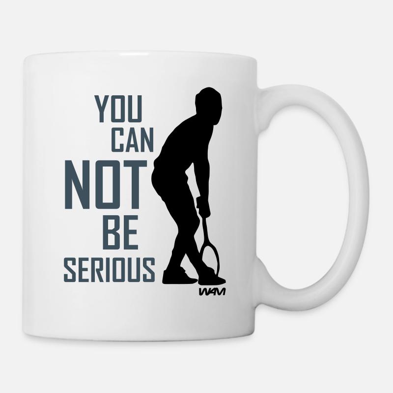 Tennis mcenroe hommage - Mug blanc - blanc