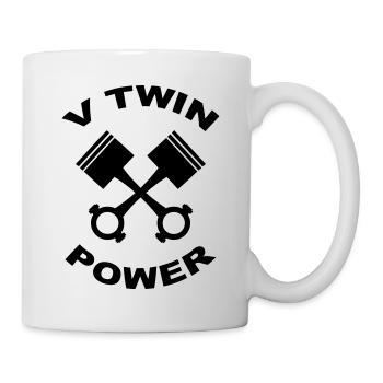 V Twin Power - Tasse - Weiß - Rechts
