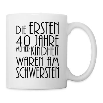 die ersten 40 jahre - Mug - white - Right