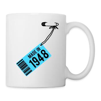Birthday T-Shirt 1948 - Mug - white - Right