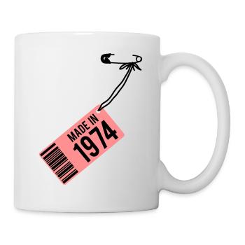 Birthday T-Shirt 1974 - Mug - white - Right