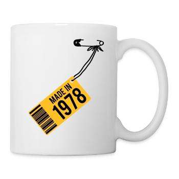 Geburtstag T-Shirt 1978 - Tasse - Weiß - Rechts