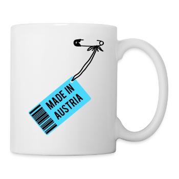 Made in Austria T-Shirt - Tasse - Weiß - Rechts