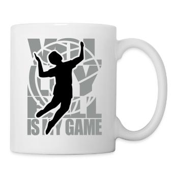 Volleyball Volleyballer - Tasse - Weiß - Rechts