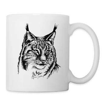 Luchs - Tasse - Weiß - Rechts