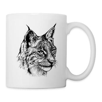 Luchs - Tasse - Weiß - Rechts