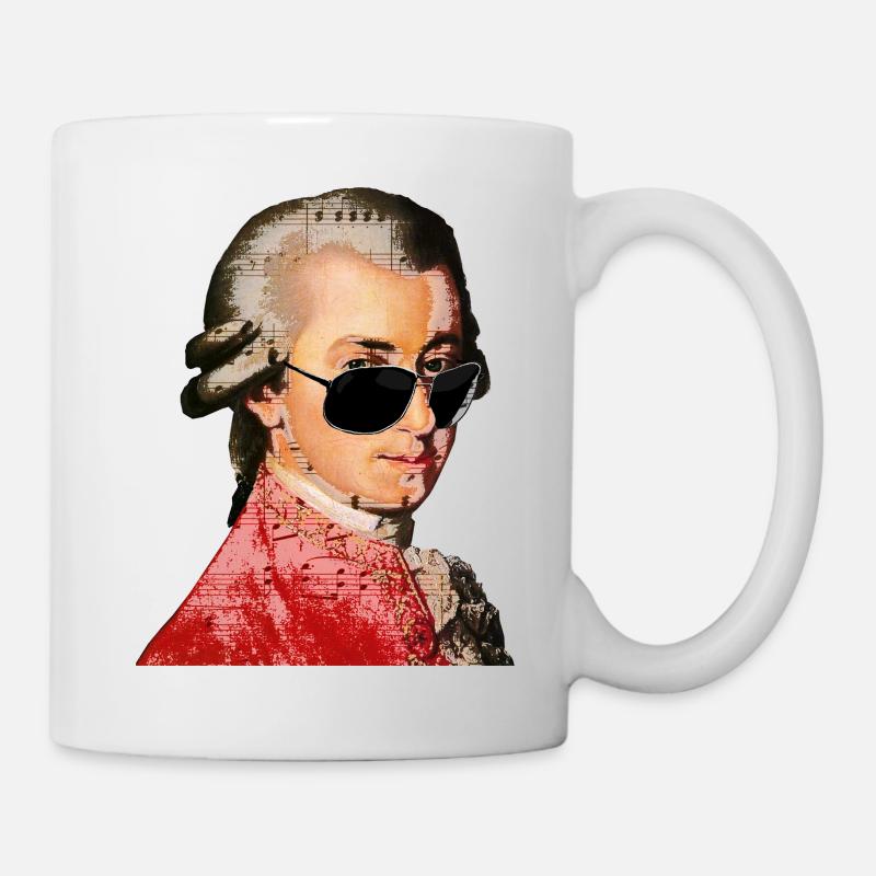 Wolfgang Amadeus Mozart - Mug blanc - blanc