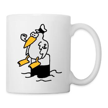 moewe_am_hafen_3c - Mug - white - Right