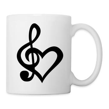 i like love music (dh) - Tasse - Weiß - Rechts