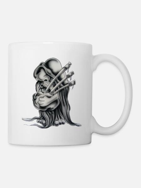 Dudelsackgnom - Tasse - Weiß