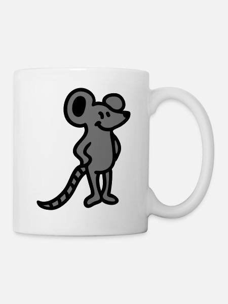 Maus - Tasse - Weiß