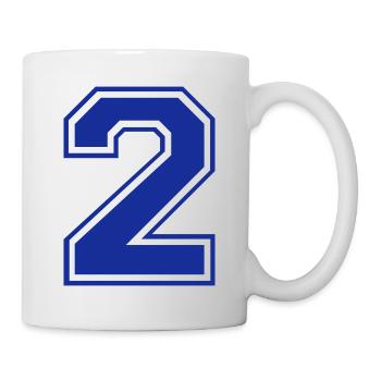 nombre - 2 - Mug blanc - blanc - Droite