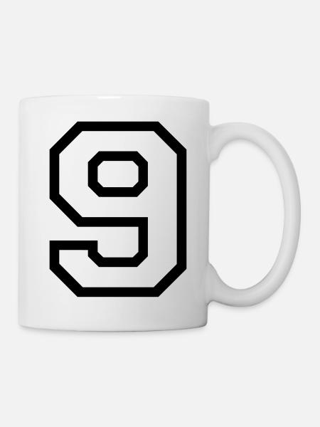 THE NUMBER 9-NINE - Mug - white