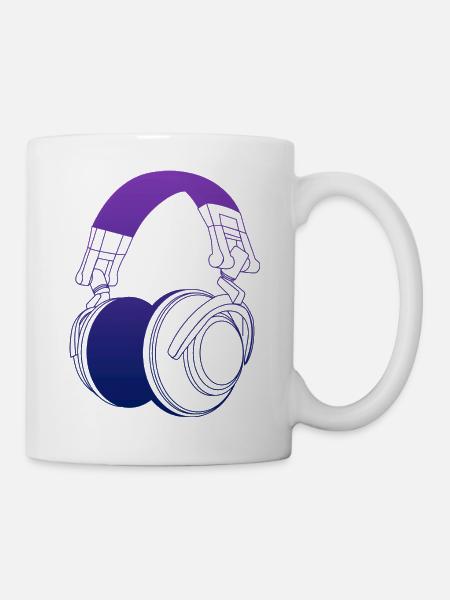 DJ Headphones - Mug - white