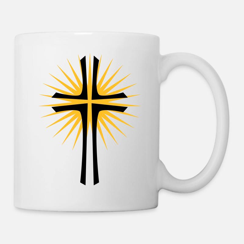 Kreuz - Tasse - Weiß