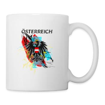 Österreich Adler - Tasse - Weiß - Rechts