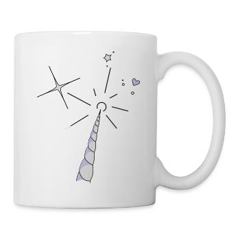 Einhorn Horn - Tasse - Weiß - Rechts