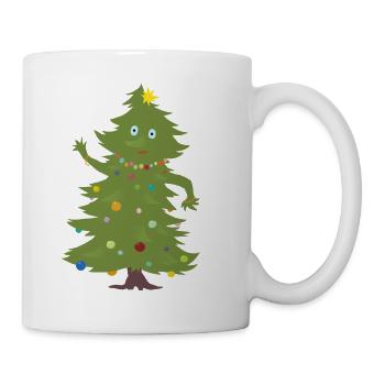 Weihnachtsbaum - Tasse - Weiß - Rechts