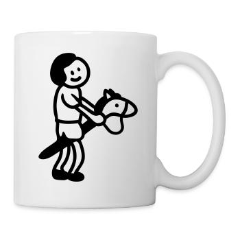 Kind Steckenpferd - Line - Tasse - Weiß - Rechts