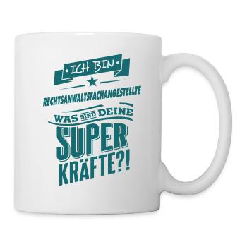 Superpower Rechtsanwaltsfachangestellte - Beruf - Tasse - Weiß - Rechts
