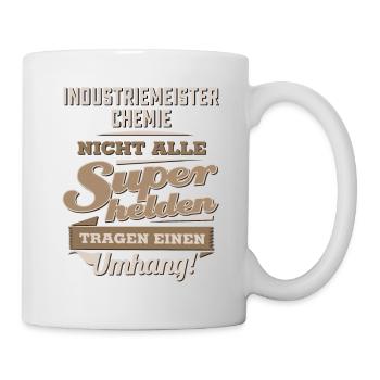 Superhelden in Sepia - Industriemeister Chemie - - Tasse - Weiß - Rechts